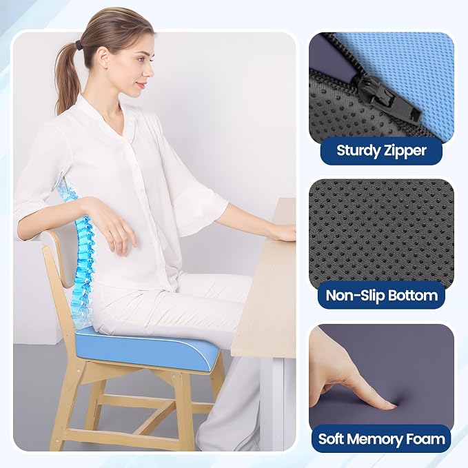 SweetSlubr Seat Cushion for Tailbone Pain Relief, Office Chair Cushion - Image 5