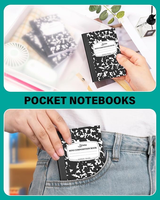 Dynta Mini Composition Notebooks Bulk, 40 Packs 3.25 x 4.5 inch Composition - Image 5