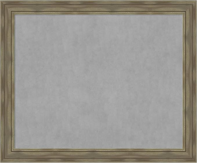 Amanti Art Grey Framed Magnetic Board 38x46 X-Large Vision Board by AmantiArt