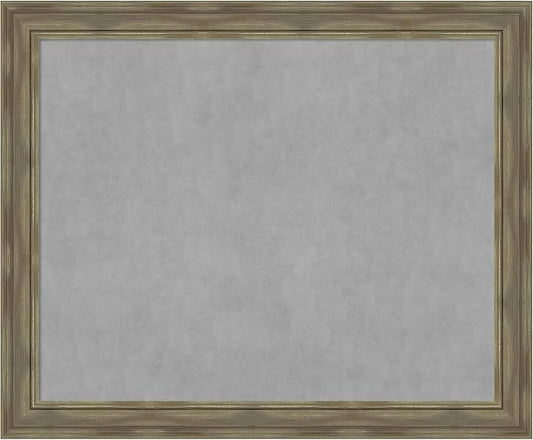Amanti Art Grey Framed Magnetic Board 38x46 X-Large Vision Board by AmantiArt