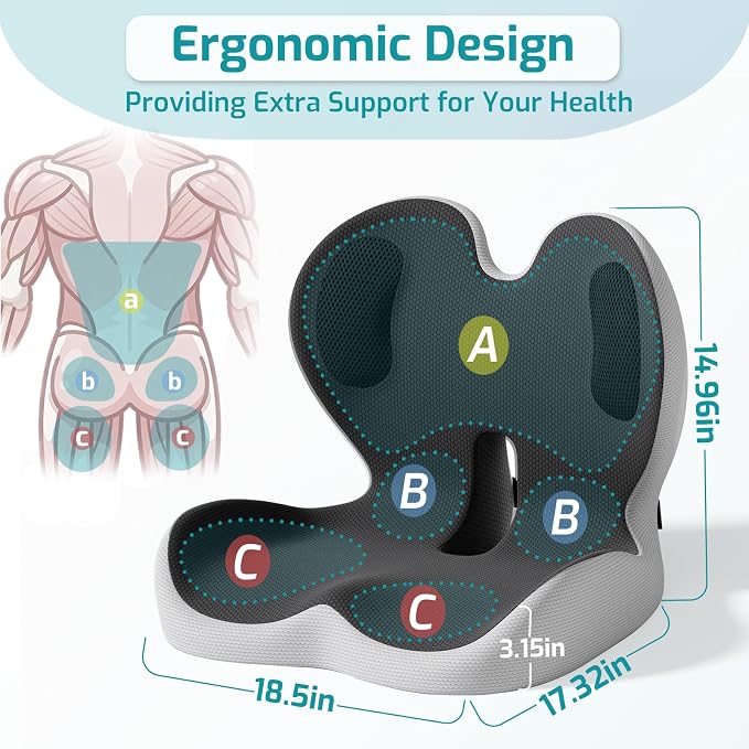 Ergonomic Seat Cushion, Office Chair Cushion - Image 7
