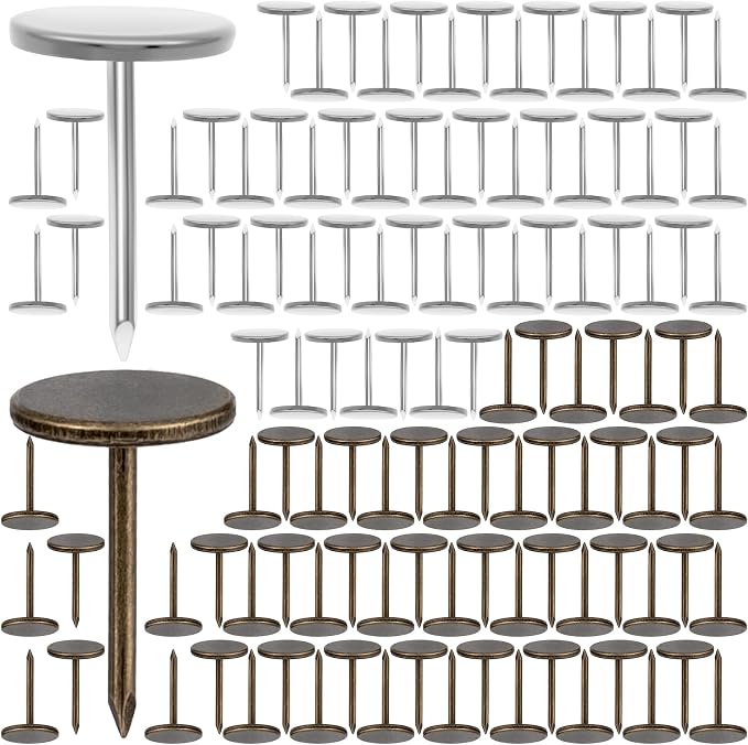 120pcs Flat Head Thumb Tacks for Wall, Heavy Duty Upholstery Push Pins by Unknown