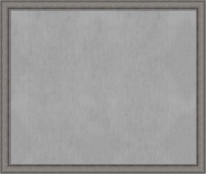Amanti Art Grey Framed Magnetic Board 44x52 Oversize Vision Board by AmantiArt