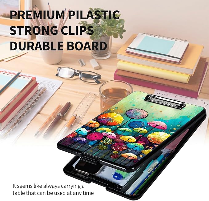 A4 Clipboards, Heavy Duty Waterproof Nursing Plastic Folder Clipboard - Image 6