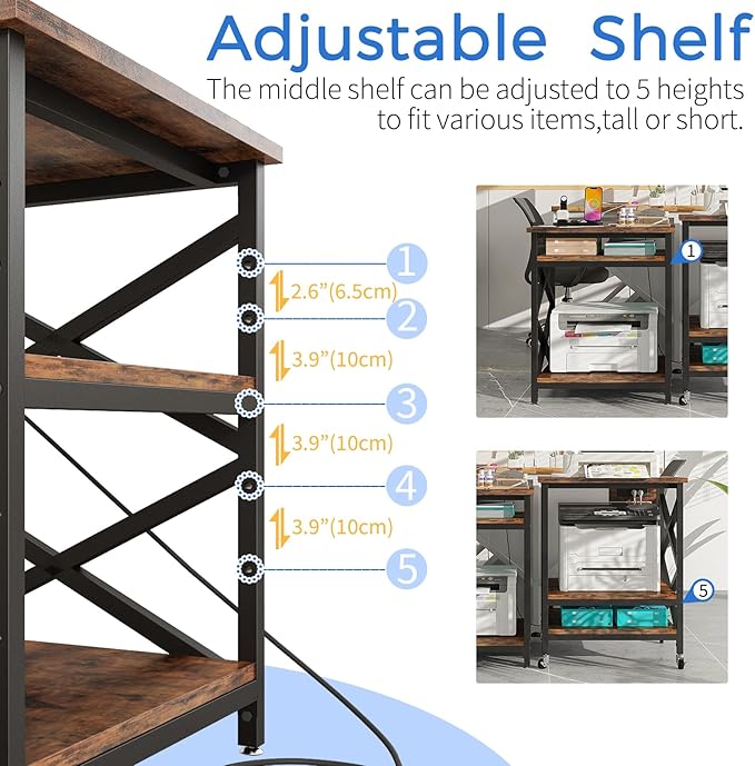 METYERRY Large Printer Stand - Image 5