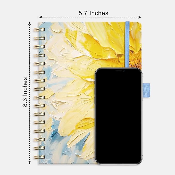 AHGXG Spiral Journal Notebook, 160 Lined Pages, A5 Medium Size, - Image 6