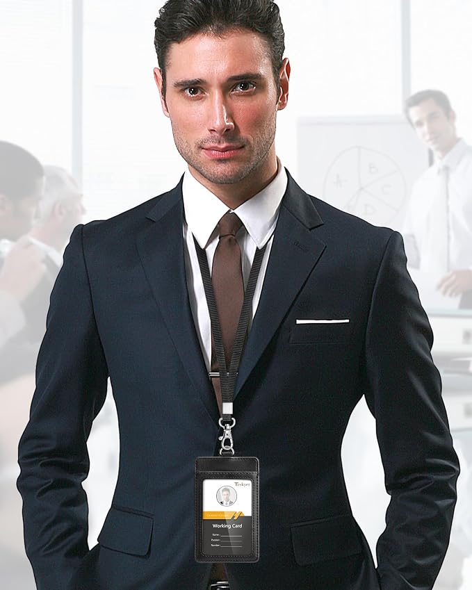 Teskyer Leather ID Badge Holder - Image 3
