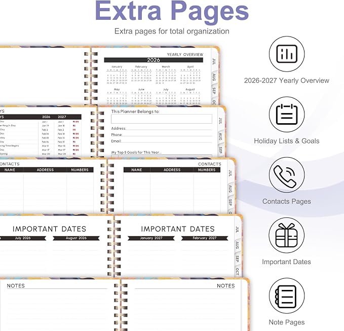 Planner 2026-2027, Weekly and Monthly Academic Year Calendar Planner, July 2026 - Image 5