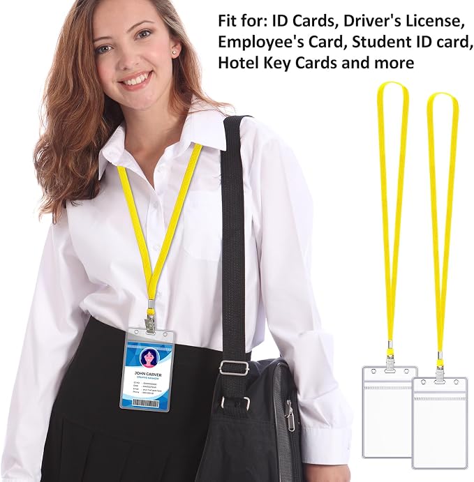 Marspark 200 Pcs ID Badge Holder - Image 3