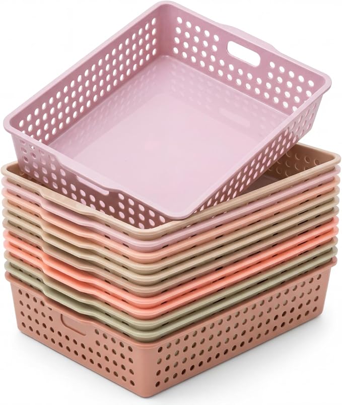 Geetery 12 Pack Classroom Storage Baskets by Geetery