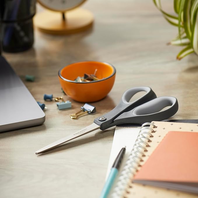 Fiskars 8” Everyday Titanium Comfort Grip Scissors, Home & Office Scissors - Image 9