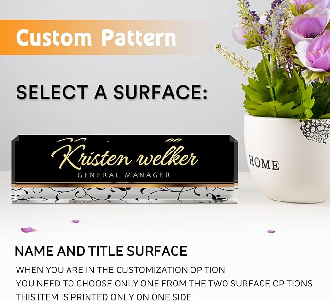 Desk Name Plate Personalized, Custom Name Plates - Image 5