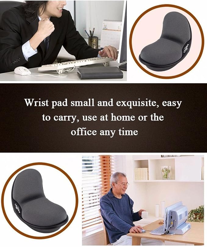Memory Foam Mouse, Keyboard Wrist Rest Pad Anti-Skid Mousepad Support Mat - Image 6