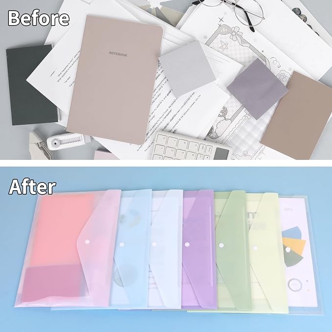 EOOUT 28pcs Plastic Envelopes, Plastic Folders - Image 5