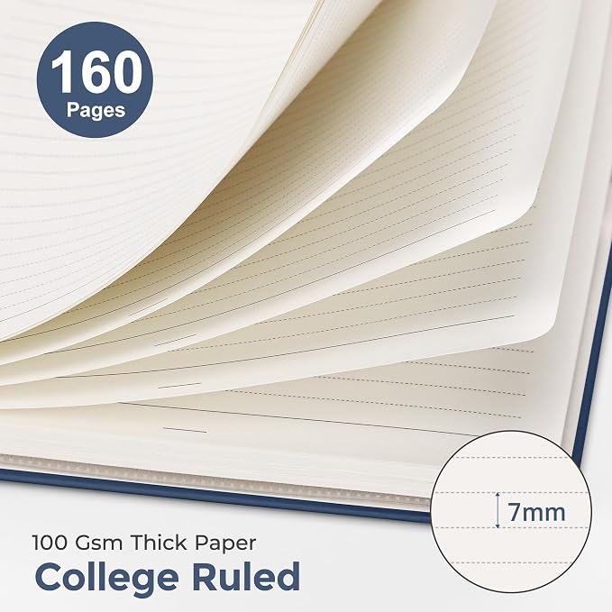 AHGXG Spiral Journal Notebook, 160 Lined Pages, A5 Medium Size, - Image 2