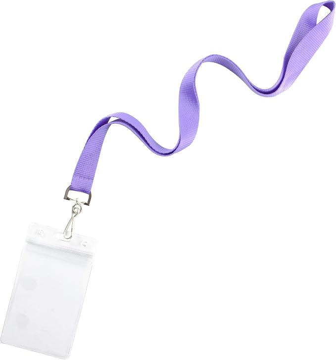 12 Pack Cruise Lanyard with Waterproof ID Card Holder, Colorful Durable Lanyard - Image 2