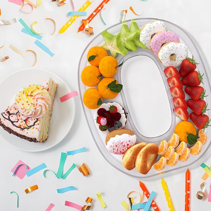 13.8" Extra Large Acrylic Letter Charcuterie Board Box, Reusable Fillable - Image 4