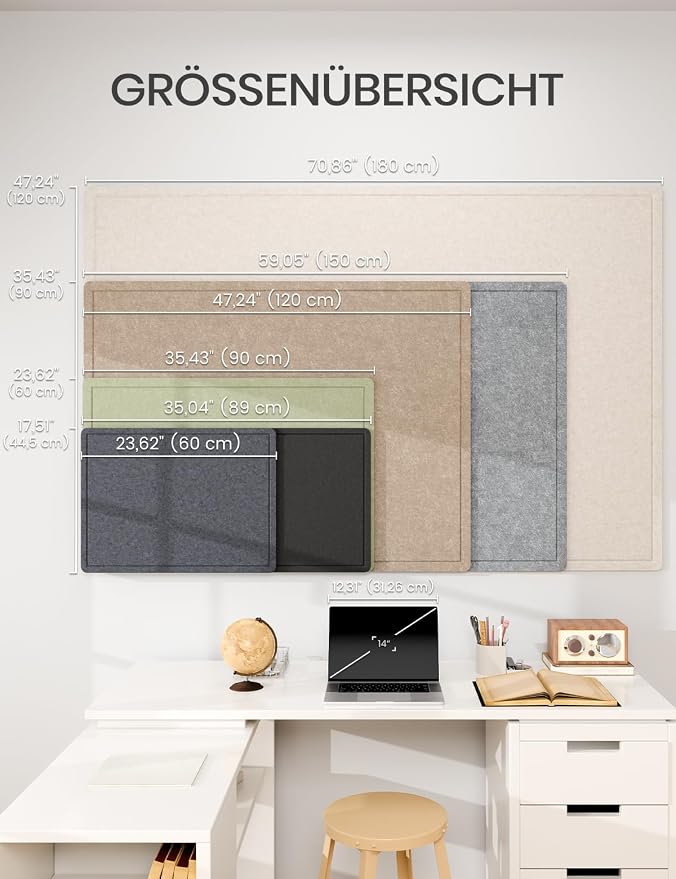 Fluxynara Bulletin Board, Foldable Felt Pin Board - Image 5