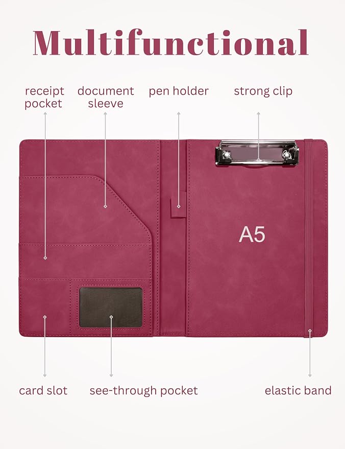 Mymazn Small Padfolio Clipboard Folder - Image 4