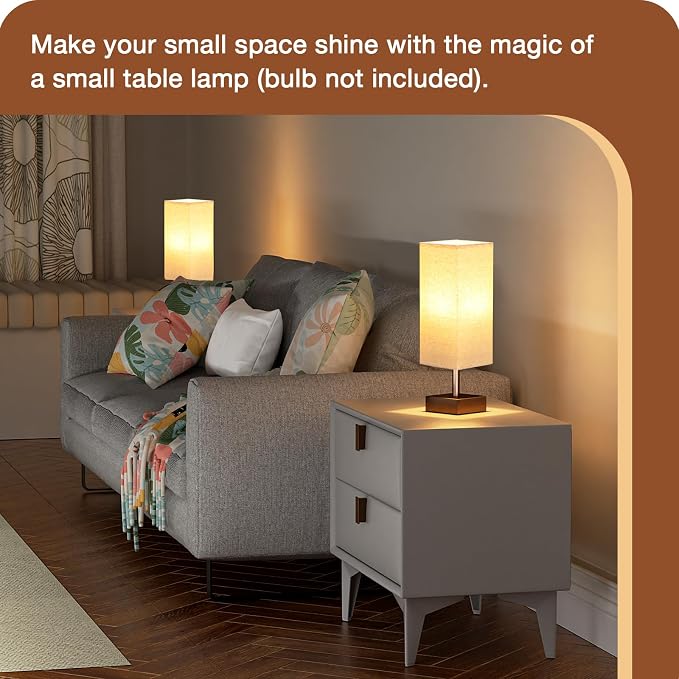 aooshine Brown Small Table Lamp - Image 4
