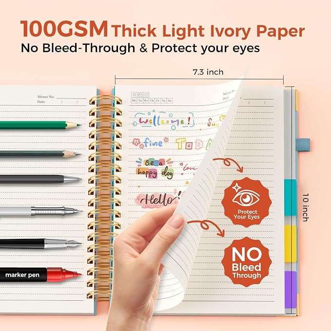 Line Hardcover Spiral Notebook - Image 4