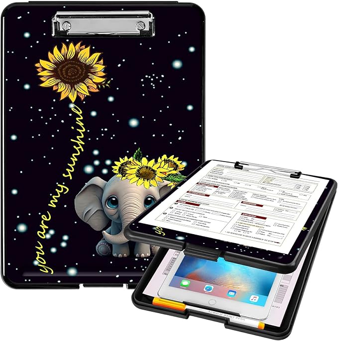 A4 Clipboards, Heavy Duty Waterproof Nursing Plastic Folder Clipboard by Unknown
