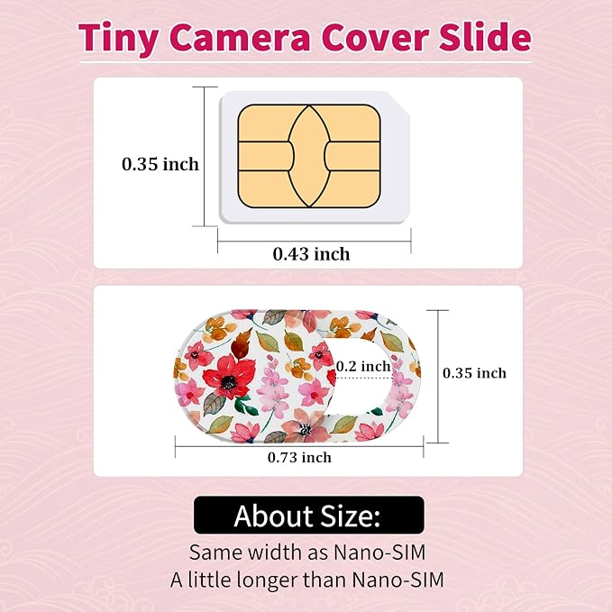 Yilador Laptop Camera Cover Slide Cute, Ultra Thin Webcam Cover - Image 3