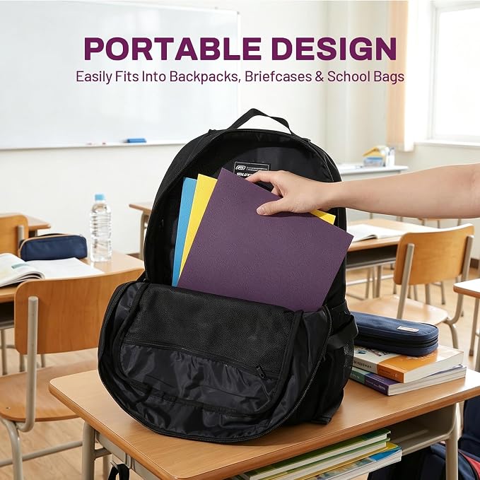 SUNEE Two Pocket Folders, 25 Pack File Folders - Image 7