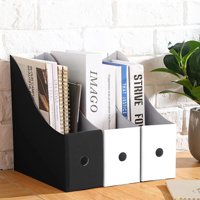 Thenshop 24 Pcs Cardboard Magazine File Holder Organizer, Desk File Organizer - Image 4
