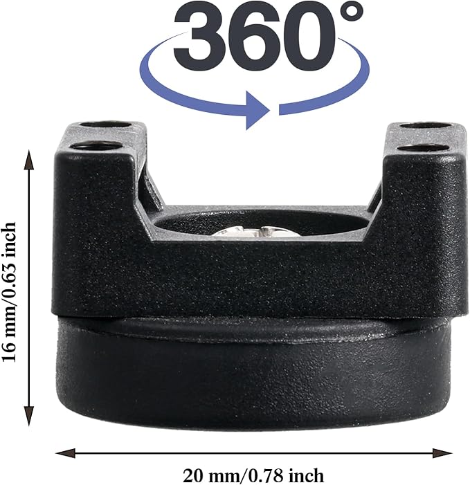 Yookeer 40 Pcs Magnetic Zip Tie Mount Base Black Magnetic Cable Clips Wire - Image 2