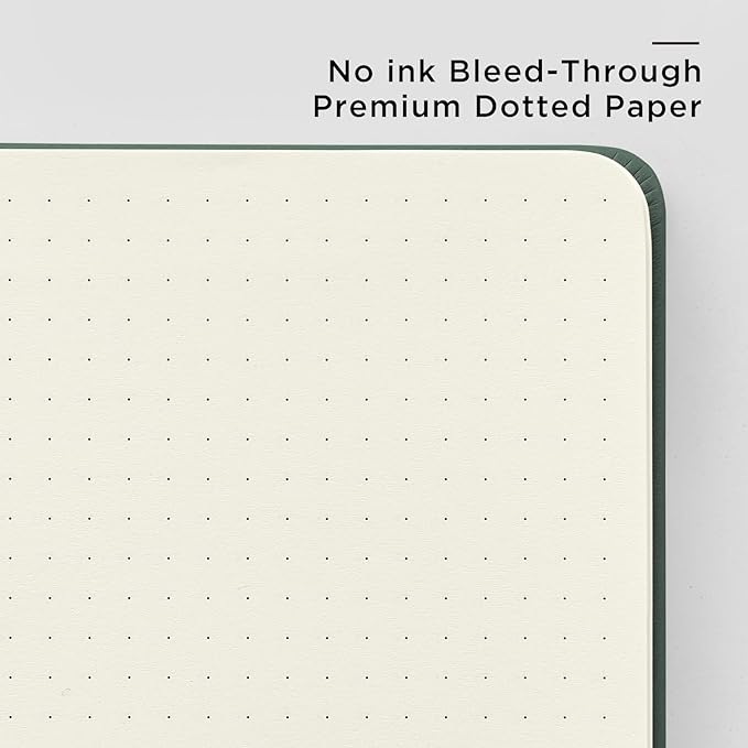 &And Per Se Dotted Journal Notebook, A5 Hardcover Leather Bullet Dotted Journal - Image 5