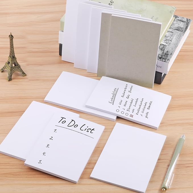 Hoiny Note Pads 3x5 In, 10 Pack Blank Server Notepad, 50 Sheets Per Scratch - Image 7
