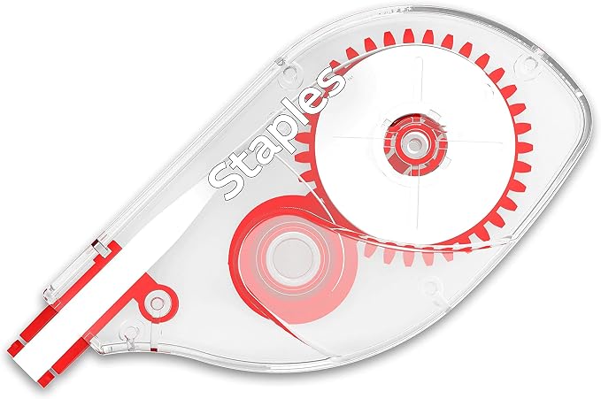 STAPLES Correction Tape, Easy Sidewinder Applicator by Staples