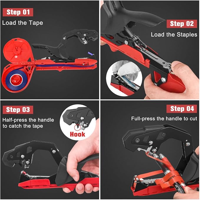 FUNTECK Professional Plant Tying Machine to Bind Tomatoes and Grapes Effortless - Image 6