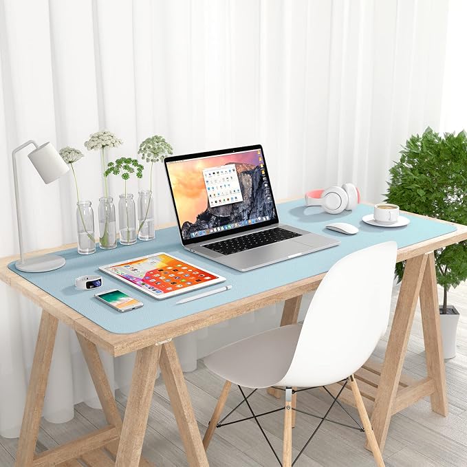Hsurbtra Desk Pad, 35.5" x 17" PU Leather Desk Mat, XXL Extended Mouse Pad - Image 7