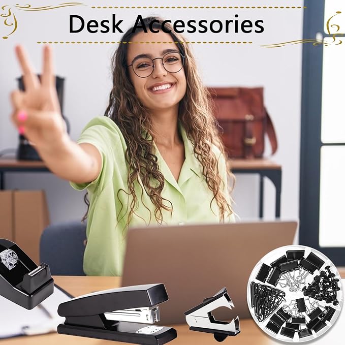 Office Supplies, Stapler and Tape Dispenser Set - Image 4