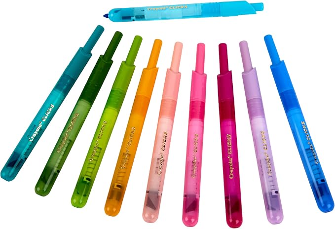 Crayola Clicks Retractable Markers Bold, Teacher Classroom School Supplies - Image 2