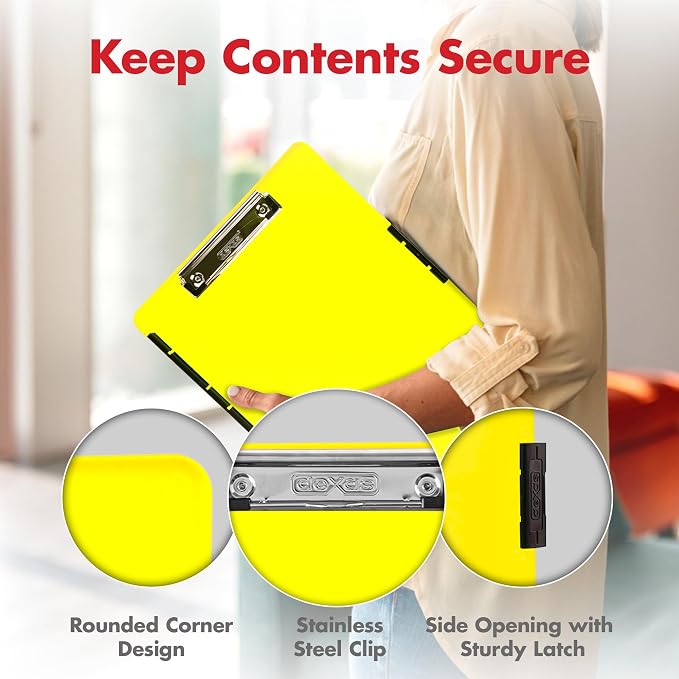 Dexas Slimcase 2 Plastic Clipboard - Image 5