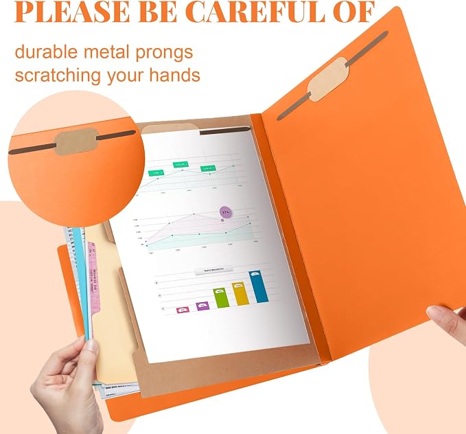 Skyygemm 12 Pcs Classification Folders 3 Pocket Dividers Letter Size Employee - Image 3