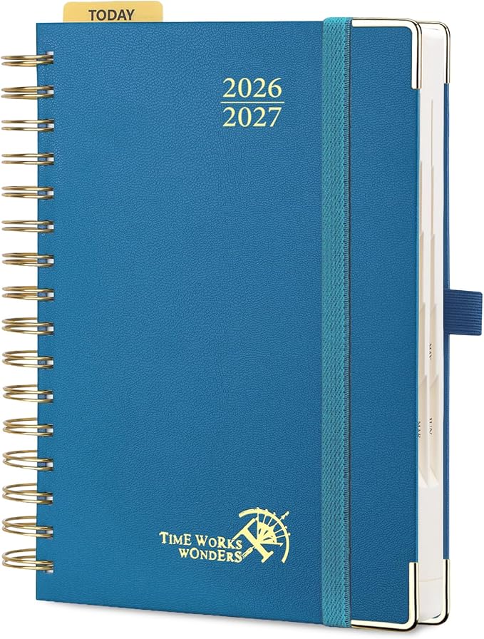 POPRUN 2026-2027 Daily Planner One Page Per Day, 5.75" x 8.5", Academic Daily by POPRUN