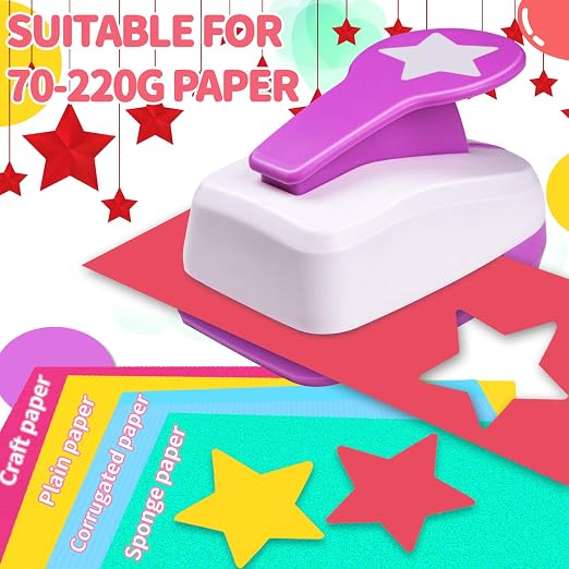 Star Hole Punch 2 inch, Star Paper Punch, Stars Shaped Hole Punch, Scrapbooking - Image 5