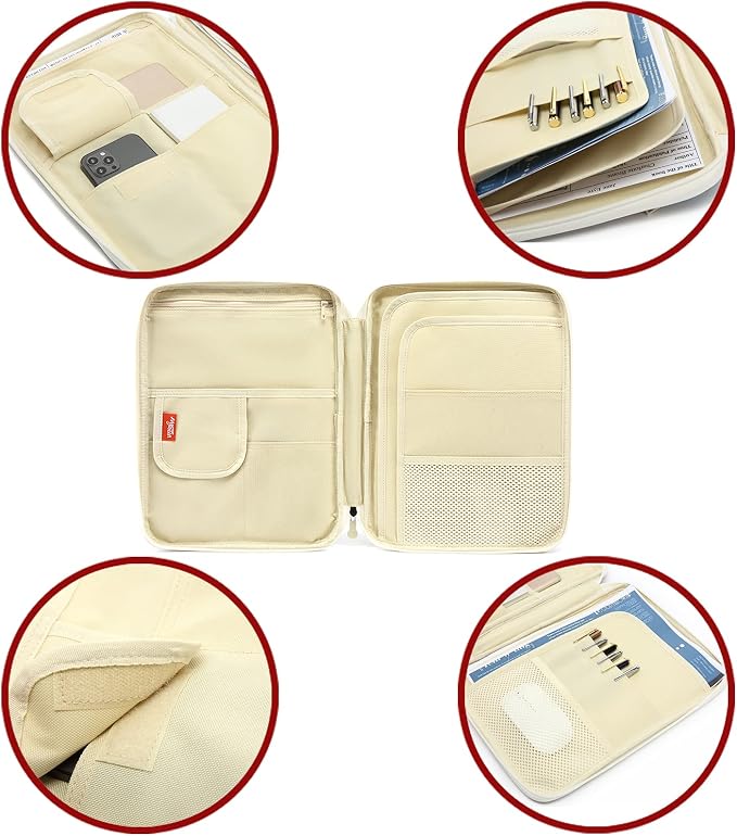 Document A4 Bag Case Waterproof Organizer Portfolio Office Travel Zipper - Image 6