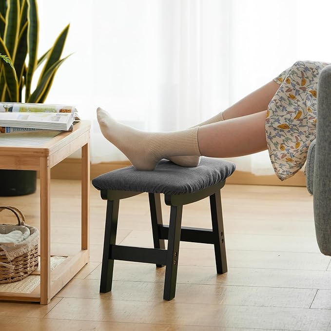 Foot Stool Ottoman Foot Rest Under Desk, Small Stool - Image 3
