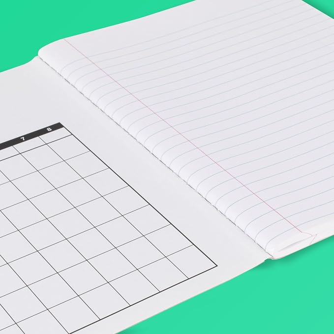 Mead Composition Notebook, Wide Ruled 7.5" x 9.75" Paper, 100 Sheets, 6 Pack - Image 4