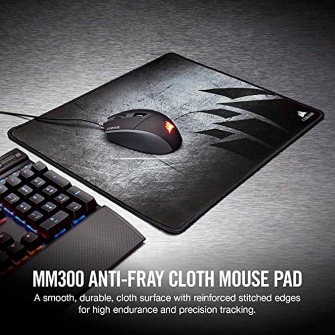 Corsair MM300 - Anti-Fray Cloth Gaming Mouse Pad - High-Performance Mouse Pad - Image 2