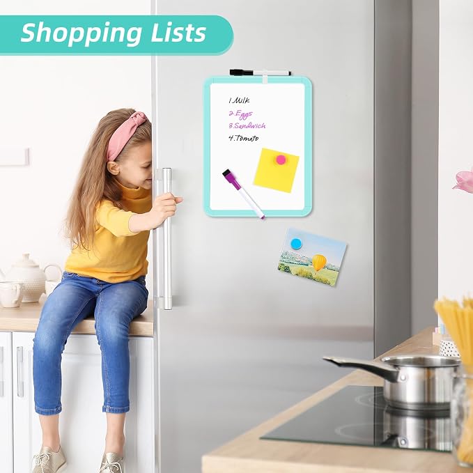 VUSIGN Small White Board Dry Erase, 8.5'' x 11'' Magnetic Dry Erase Board - Image 2