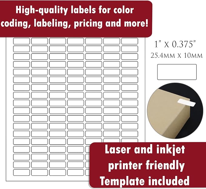White Printable Labels Sheets + Bonus Color Labels Produce Excellent Results - Image 5