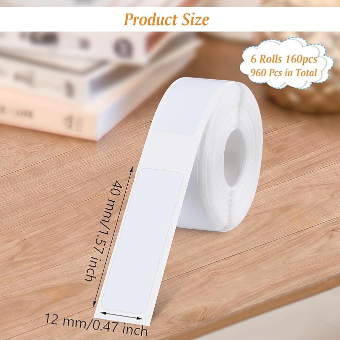 6 Rolls Label Maker Tapes for Phomemo D30 - Image 2