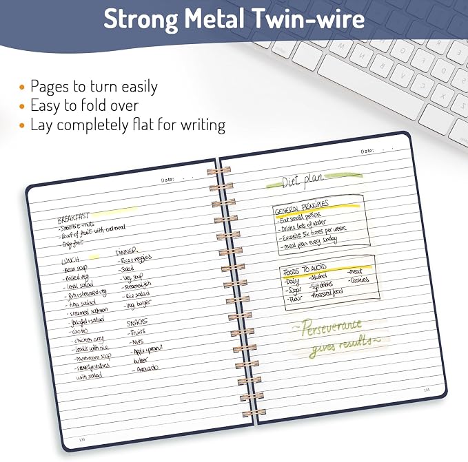 Forvencer Lined Spiral Journal Notebook - Image 3