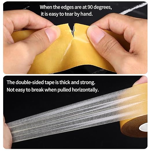 KAIYUER Thin Double Sided Fabric Tape Heavy Duty, Strong Double Sided Tape - Image 6